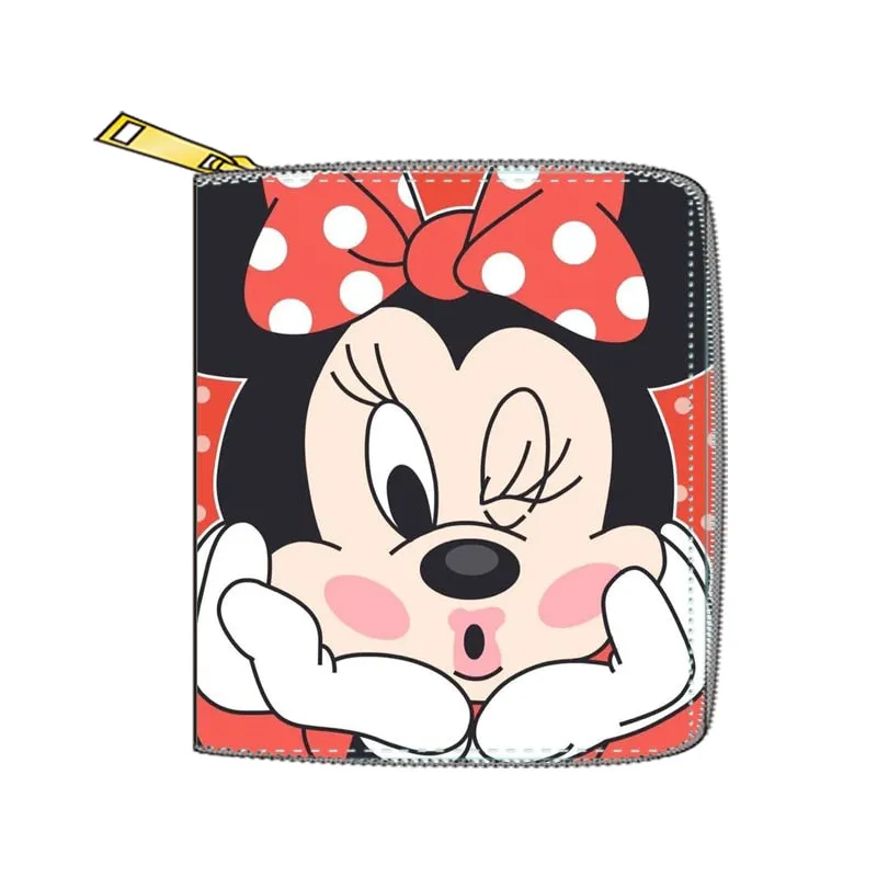 2022 New Mickey Mouse Wallet for Women Disney Cartoon Anime  Purses and Handbags Zipper Mini Coin Purse Girl&#39;s Birthday Gift