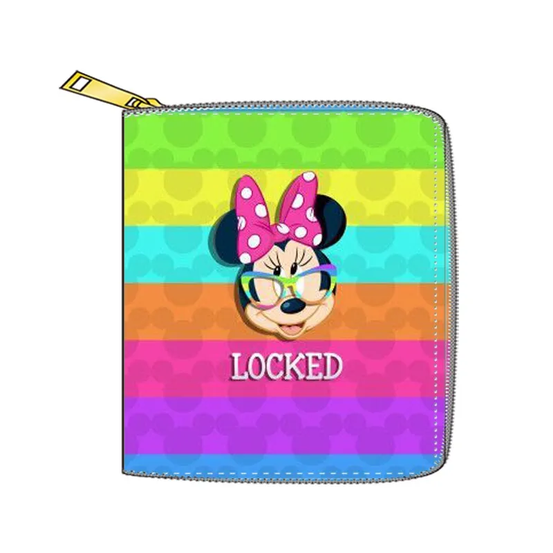2022 New Mickey Mouse Wallet for Women Disney Cartoon Anime  Purses and Handbags Zipper Mini Coin Purse Girl&#39;s Birthday Gift