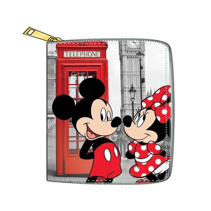 2022 New Mickey Mouse Wallet for Women Disney Cartoon Anime  Purses and Handbags Zipper Mini Coin Purse Girl&#39;s Birthday Gift