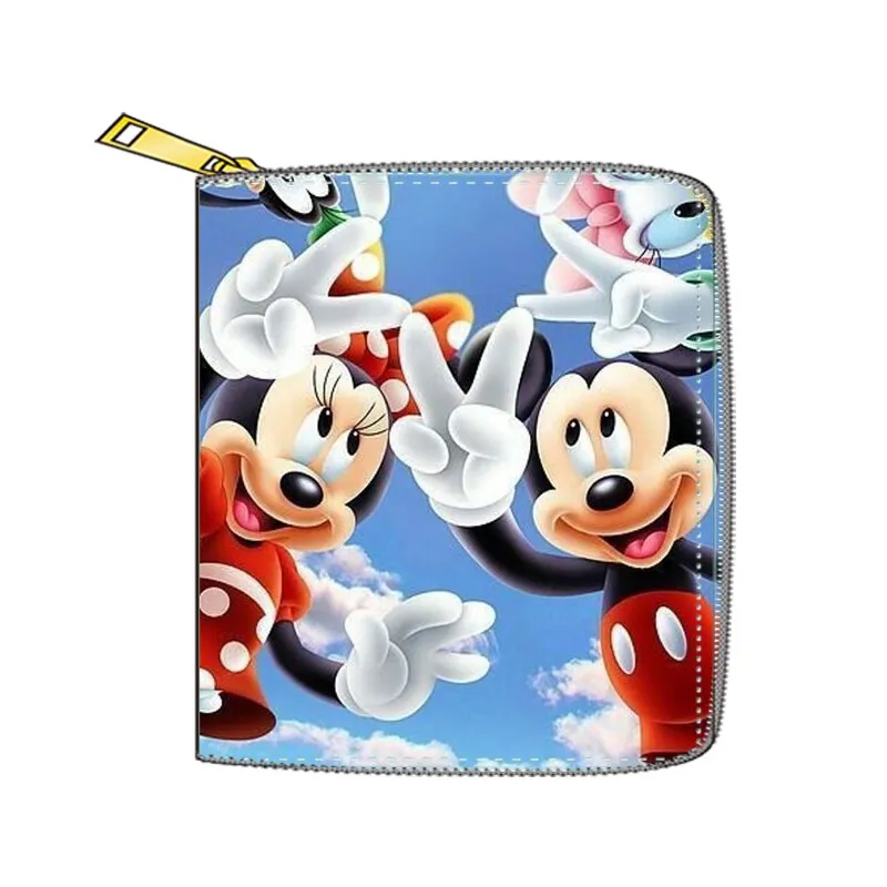 2022 New Mickey Mouse Wallet for Women Disney Cartoon Anime  Purses and Handbags Zipper Mini Coin Purse Girl&#39;s Birthday Gift