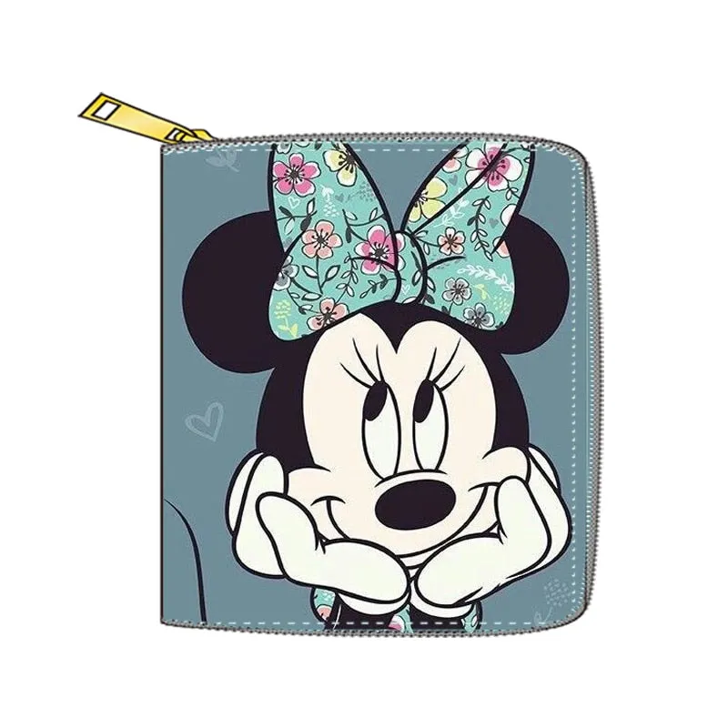 2022 New Mickey Mouse Wallet for Women Disney Cartoon Anime  Purses and Handbags Zipper Mini Coin Purse Girl&#39;s Birthday Gift