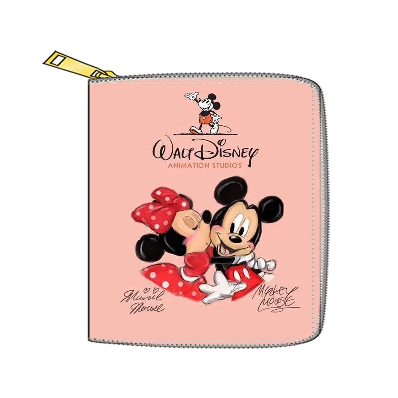 2022 New Mickey Mouse Wallet for Women Disney Cartoon Anime  Purses and Handbags Zipper Mini Coin Purse Girl&#39;s Birthday Gift