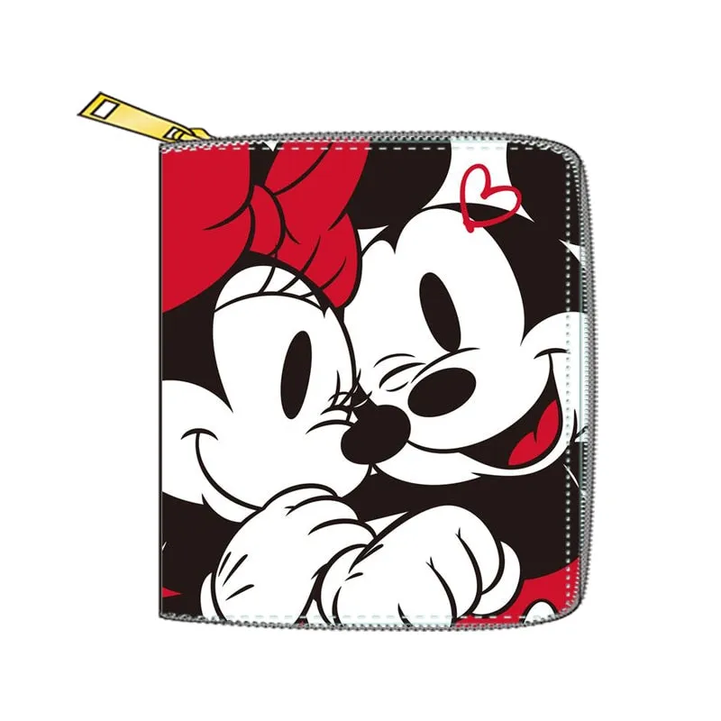 2022 New Mickey Mouse Wallet for Women Disney Cartoon Anime  Purses and Handbags Zipper Mini Coin Purse Girl&#39;s Birthday Gift