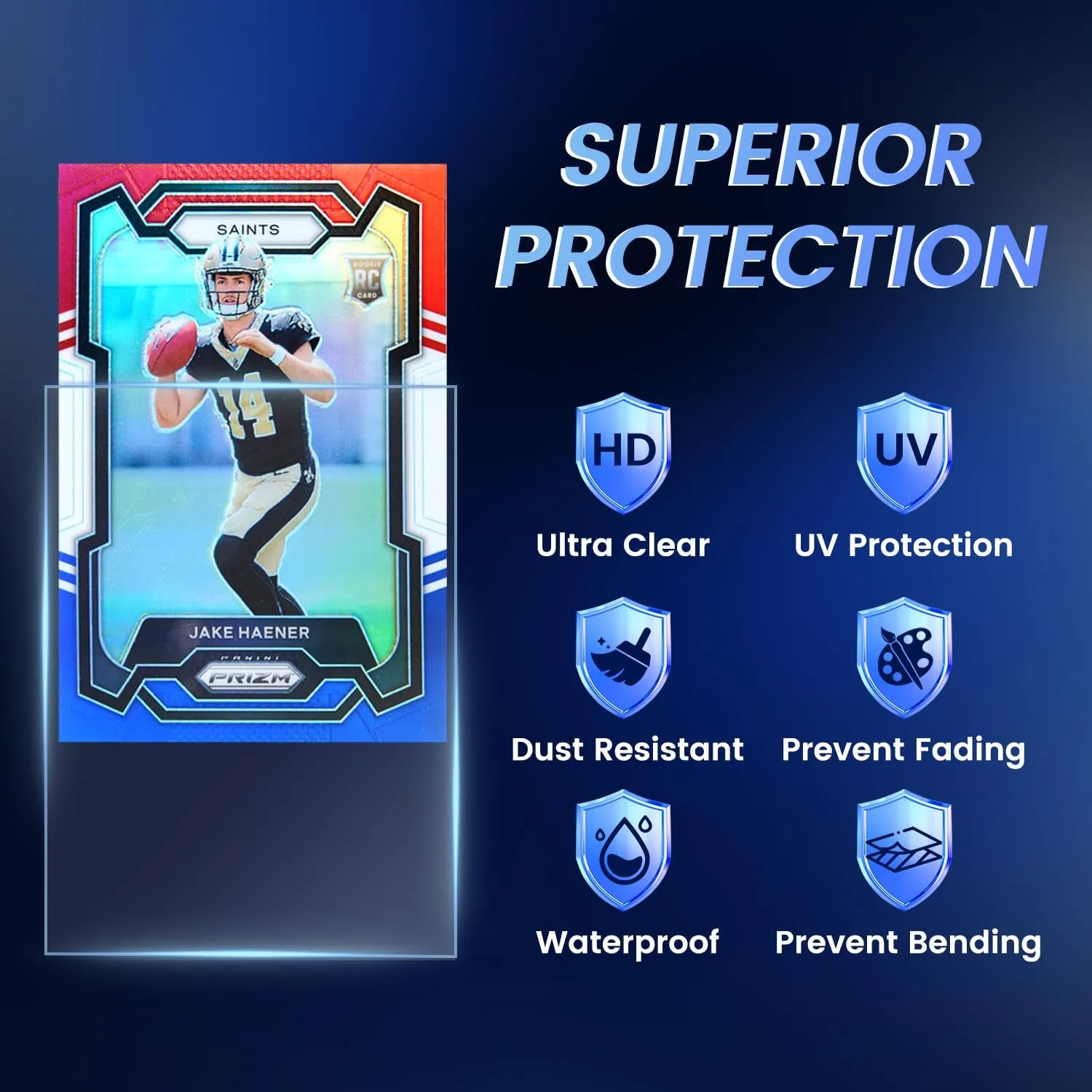 600 Counts Card Sleeves, Penny Sleeves for Trading Cards, Baseball Card Sleeve, Clear Trading Card Sleeve, Soft Plastic Card Protector Sleeve for Sports, Football, Game Cards, MTG