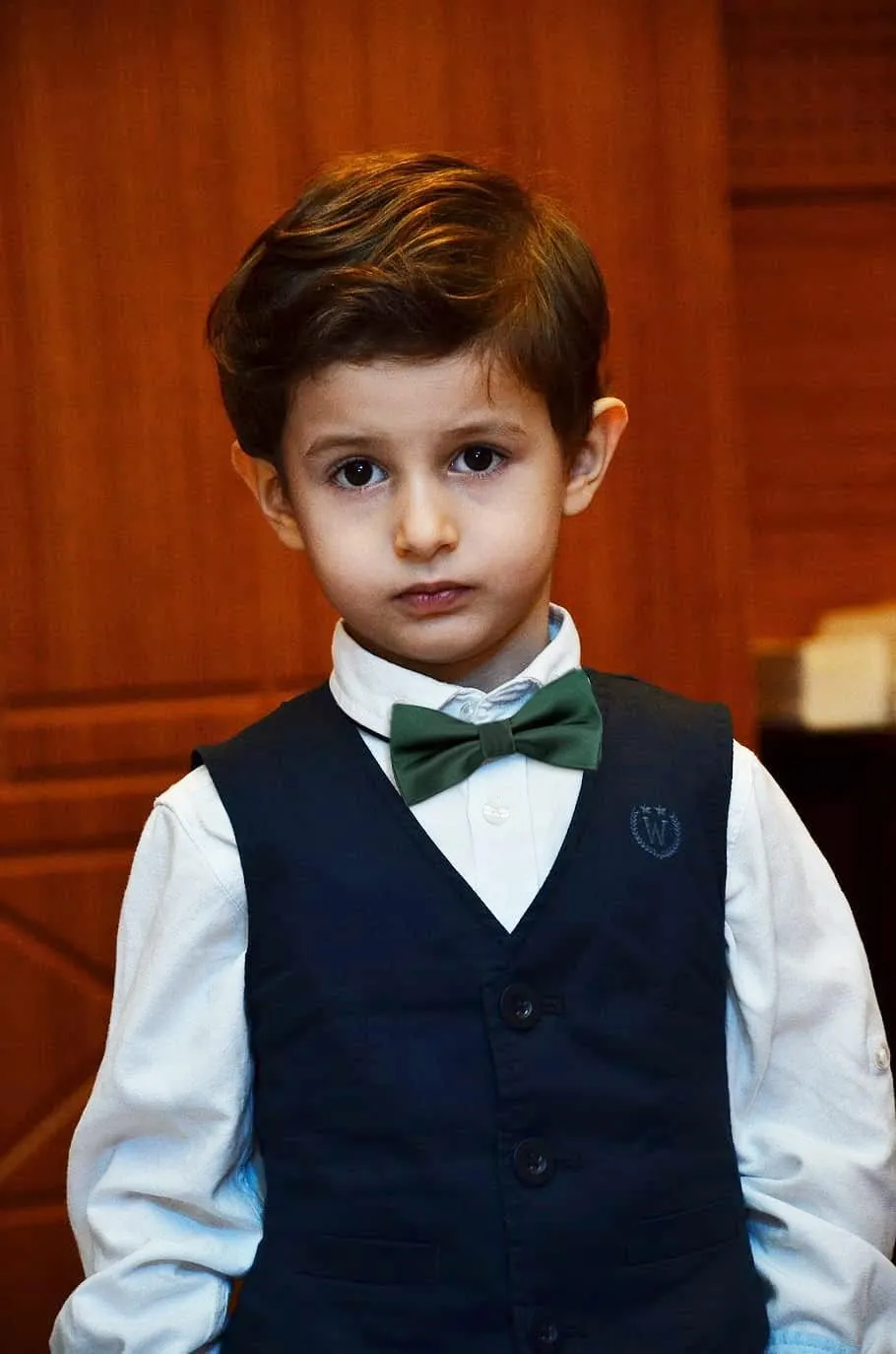 Alizeal Solid Banded Adjustable Length Pre-tied Boy's Bow Tie