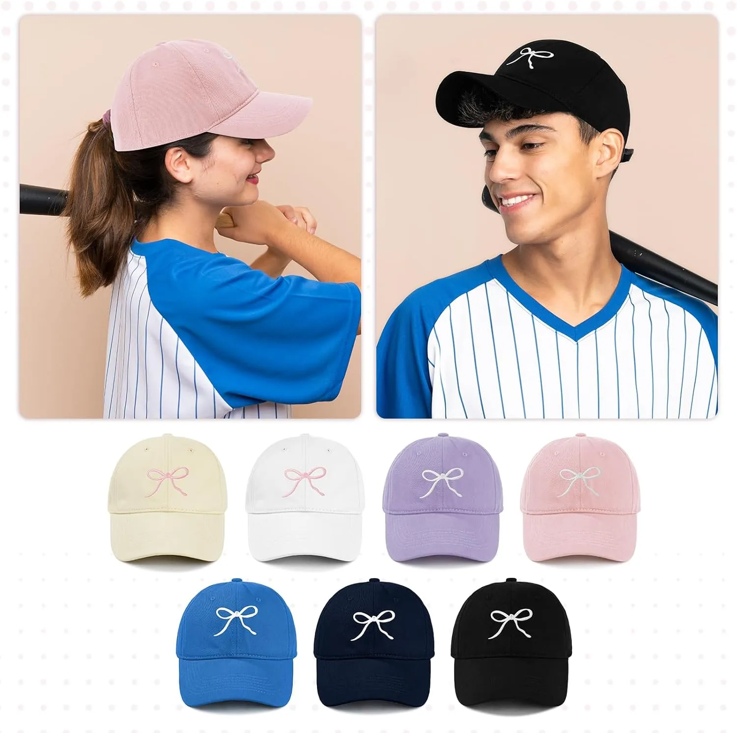 American Trends Womens Baseball Caps Adjustable Cute Baseball Caps for Women Y2K Hats for Everyday Wear Outdoor Activities