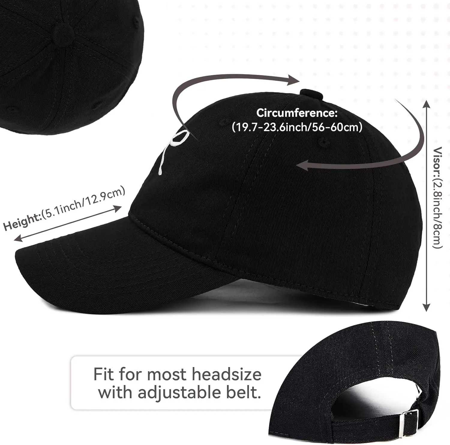 American Trends Womens Baseball Caps Adjustable Cute Baseball Caps for Women Y2K Hats for Everyday Wear Outdoor Activities