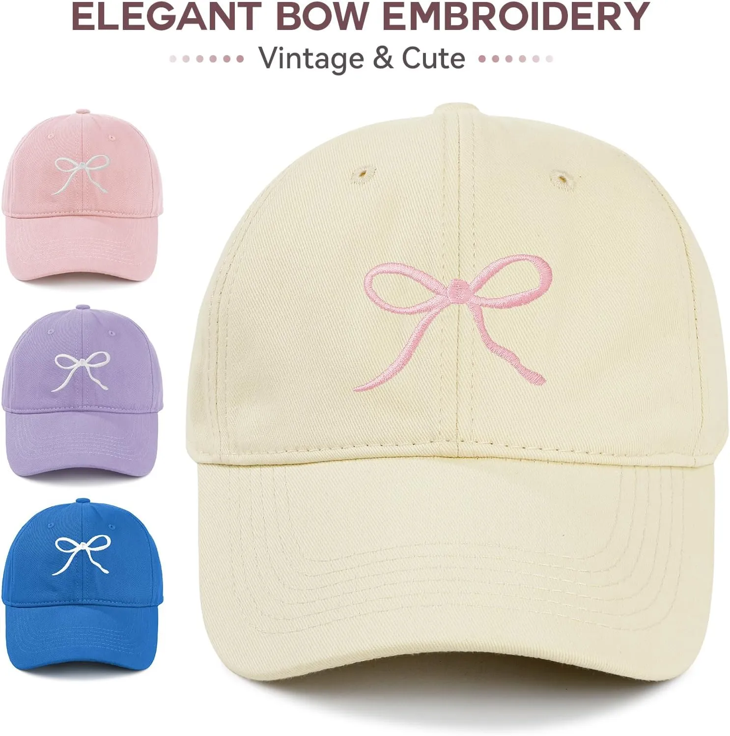 American Trends Womens Baseball Caps Adjustable Cute Baseball Caps for Women Y2K Hats for Everyday Wear Outdoor Activities