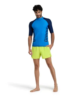 Arena Men's Graphic UV Protection Short-Sleeve Shirt - Blue