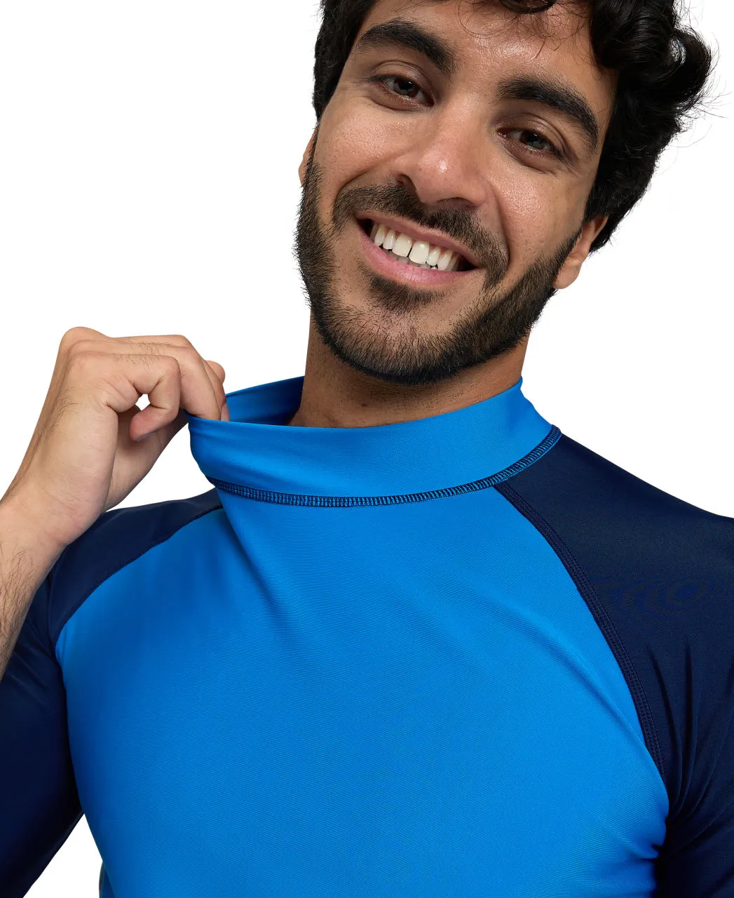 Arena Men's Graphic UV Protection Short-Sleeve Shirt - Blue