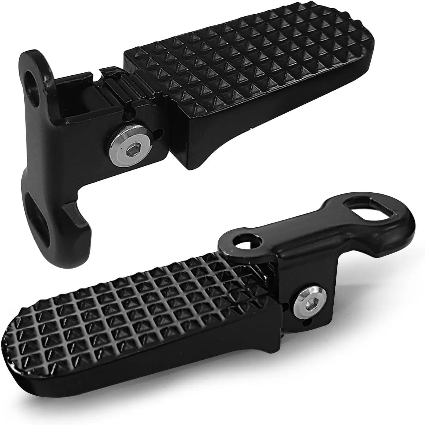 Bike Rear Pedals, Mini Folding Bicycle Foot Pegs, Rear Seat Footrest Pedals for Mountain Bike E-Bike