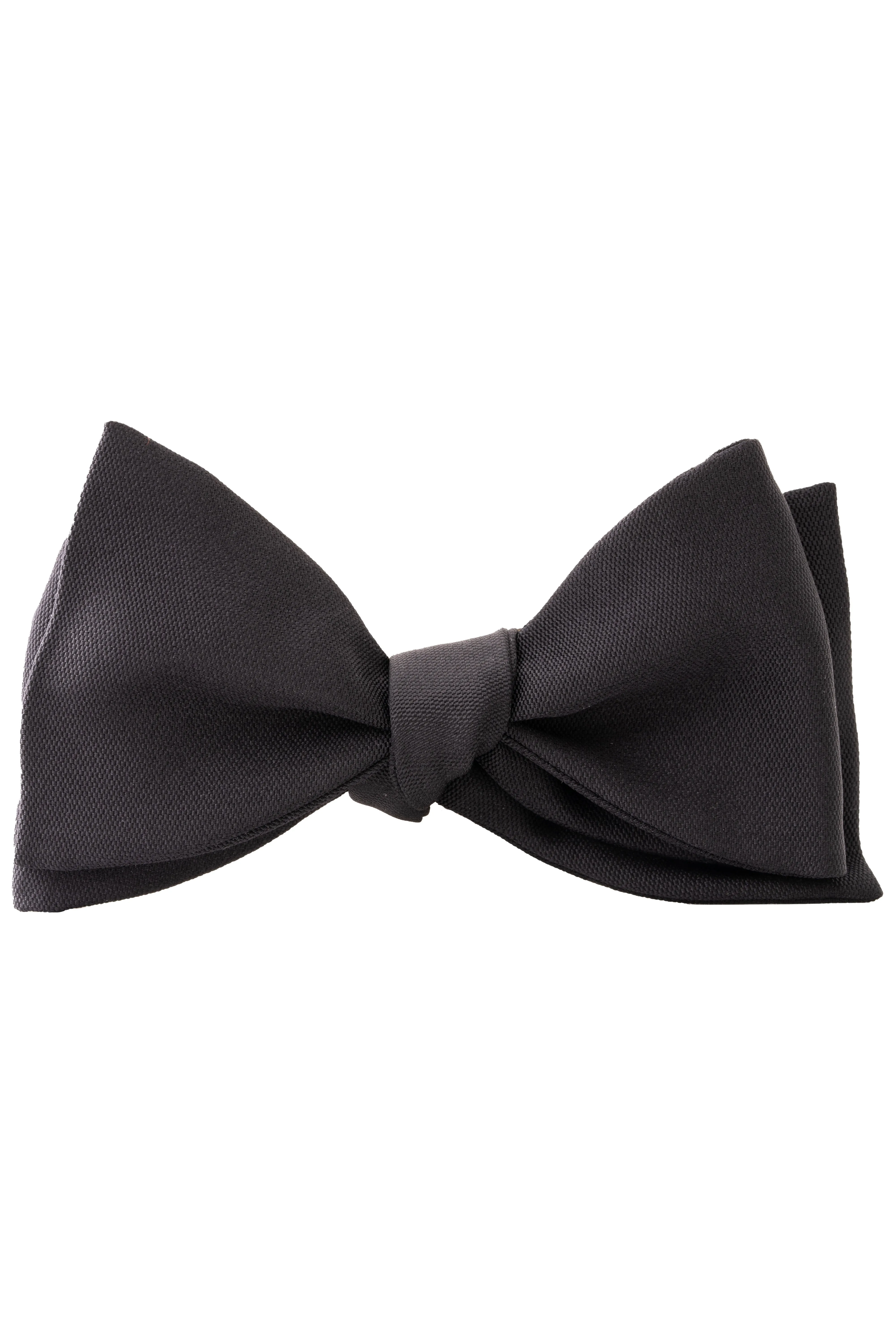 Black Silk Barathea Self-Tie Bow Tie