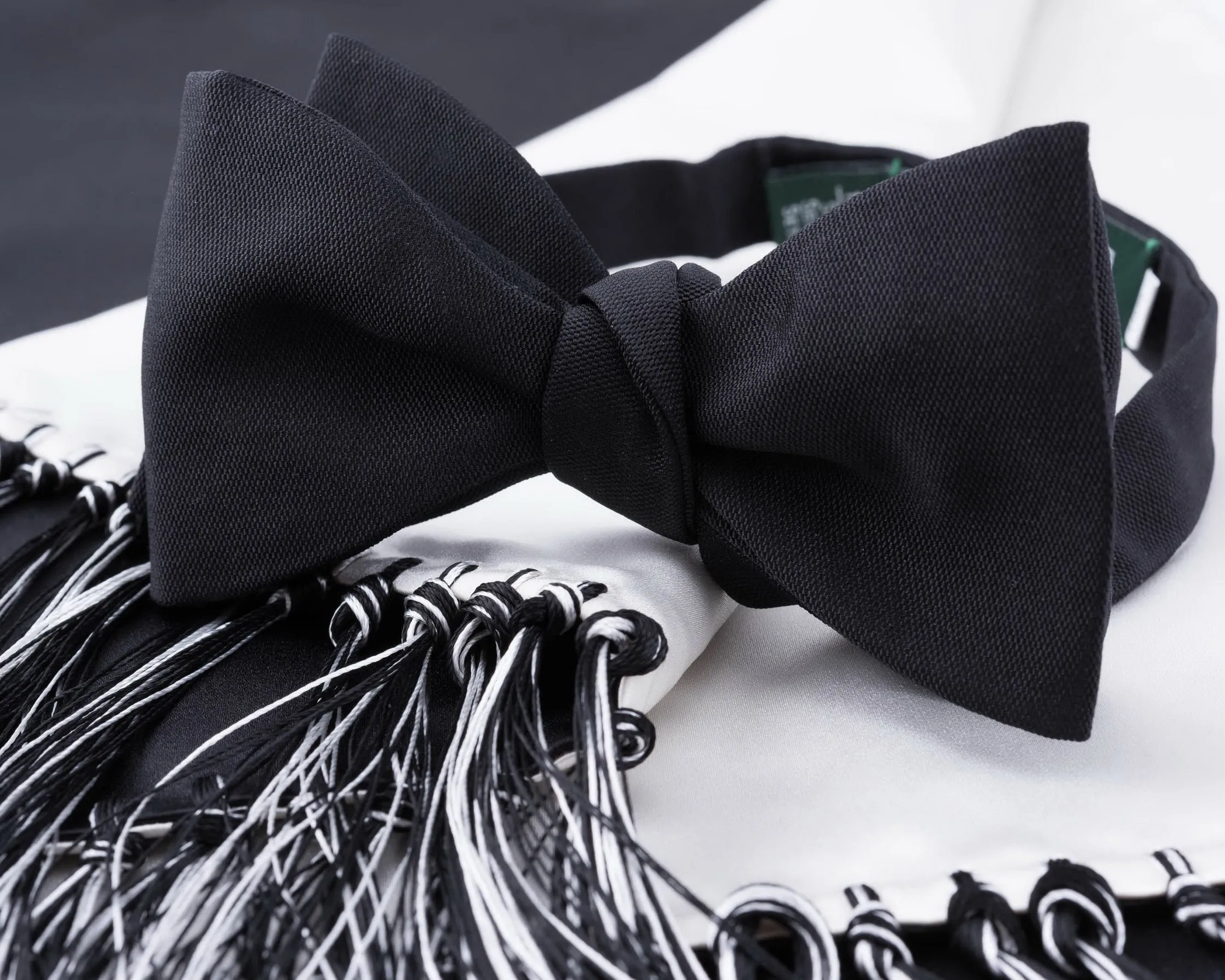 Black Silk Barathea Self-Tie Bow Tie