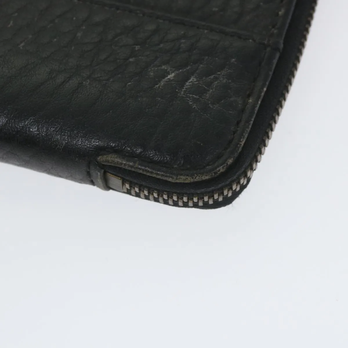 BurberrySs Briefcase Leather Black Auth 59094