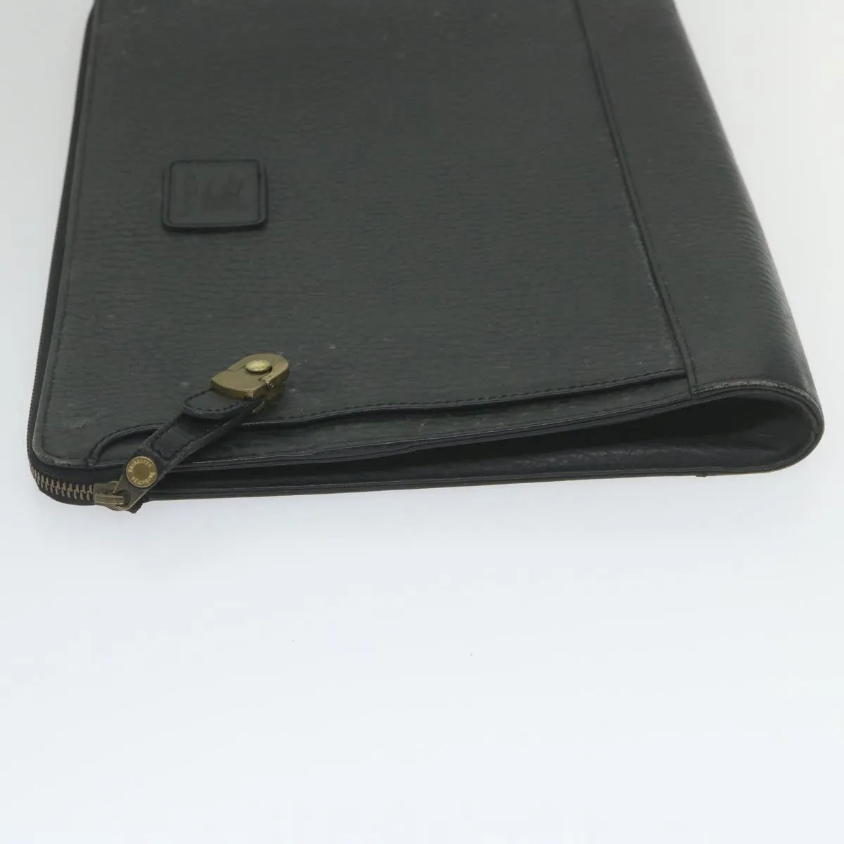 BurberrySs Briefcase Leather Black Auth 59094