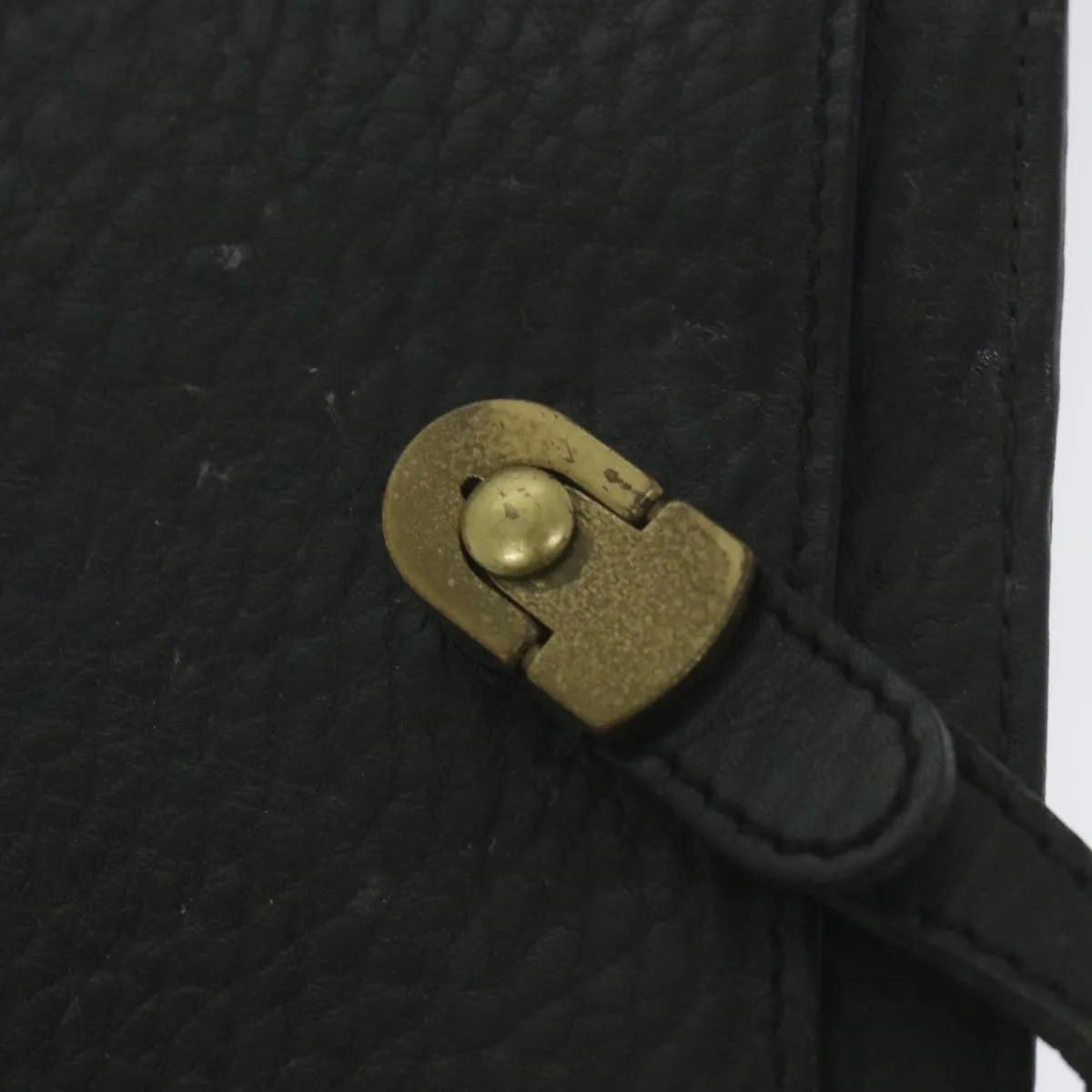 BurberrySs Briefcase Leather Black Auth 59094