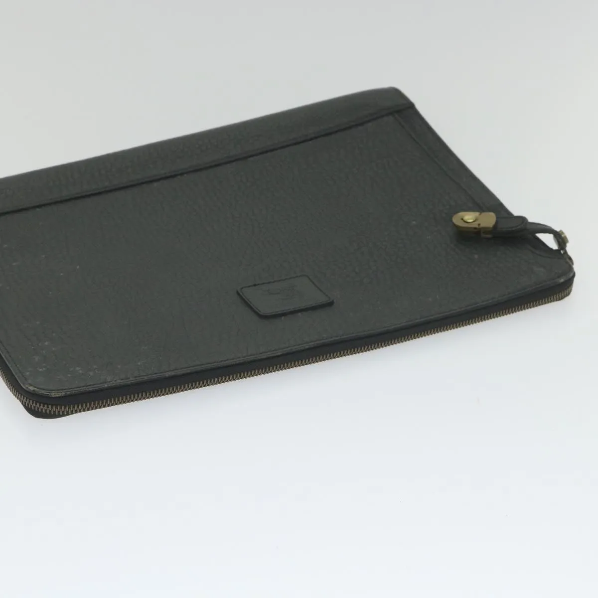 BurberrySs Briefcase Leather Black Auth 59094