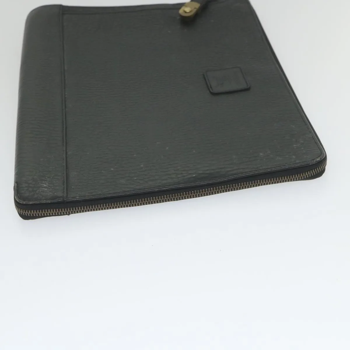 BurberrySs Briefcase Leather Black Auth 59094