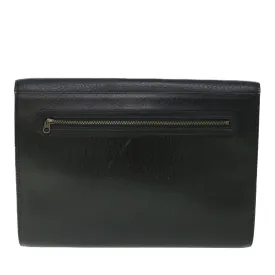 BurberrySs Briefcase Leather Black Auth bs7548