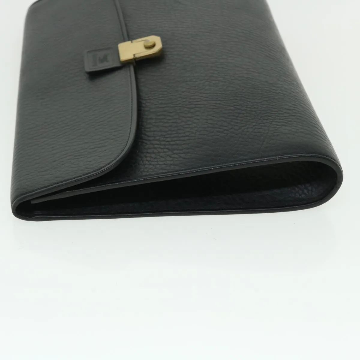 BurberrySs Briefcase Leather Black Auth bs7548