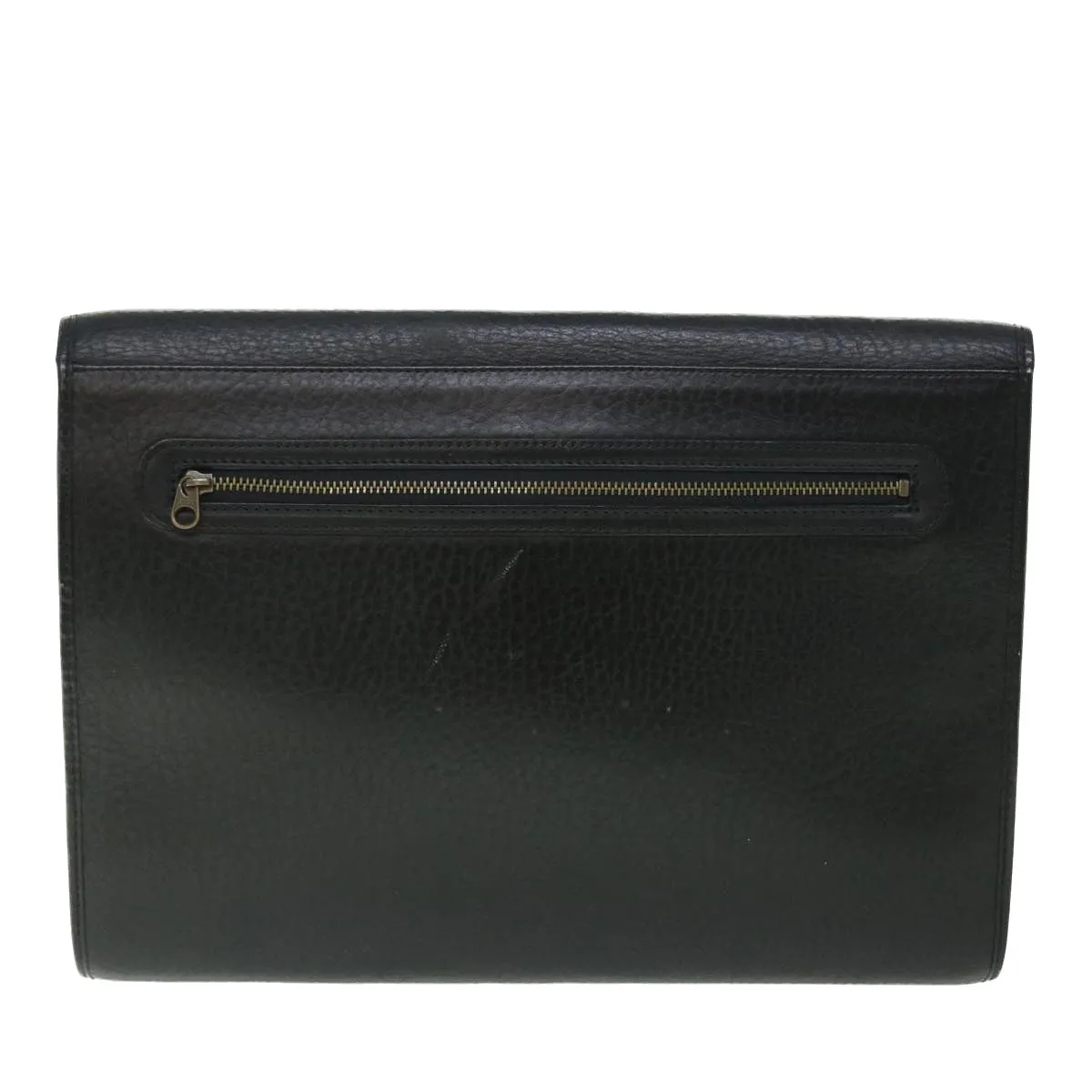 BurberrySs Briefcase Leather Black Auth bs7548