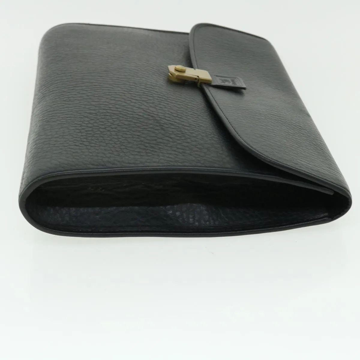 BurberrySs Briefcase Leather Black Auth bs7548