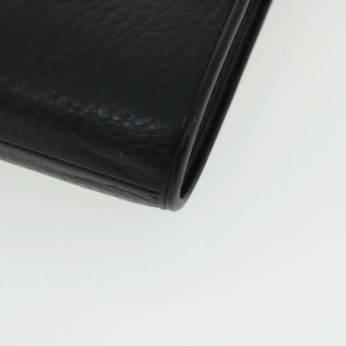 BurberrySs Briefcase Leather Black Auth bs7548