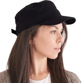 CHARM Cadet Military Army Cap - Mens Summer Cotton Painters Hat