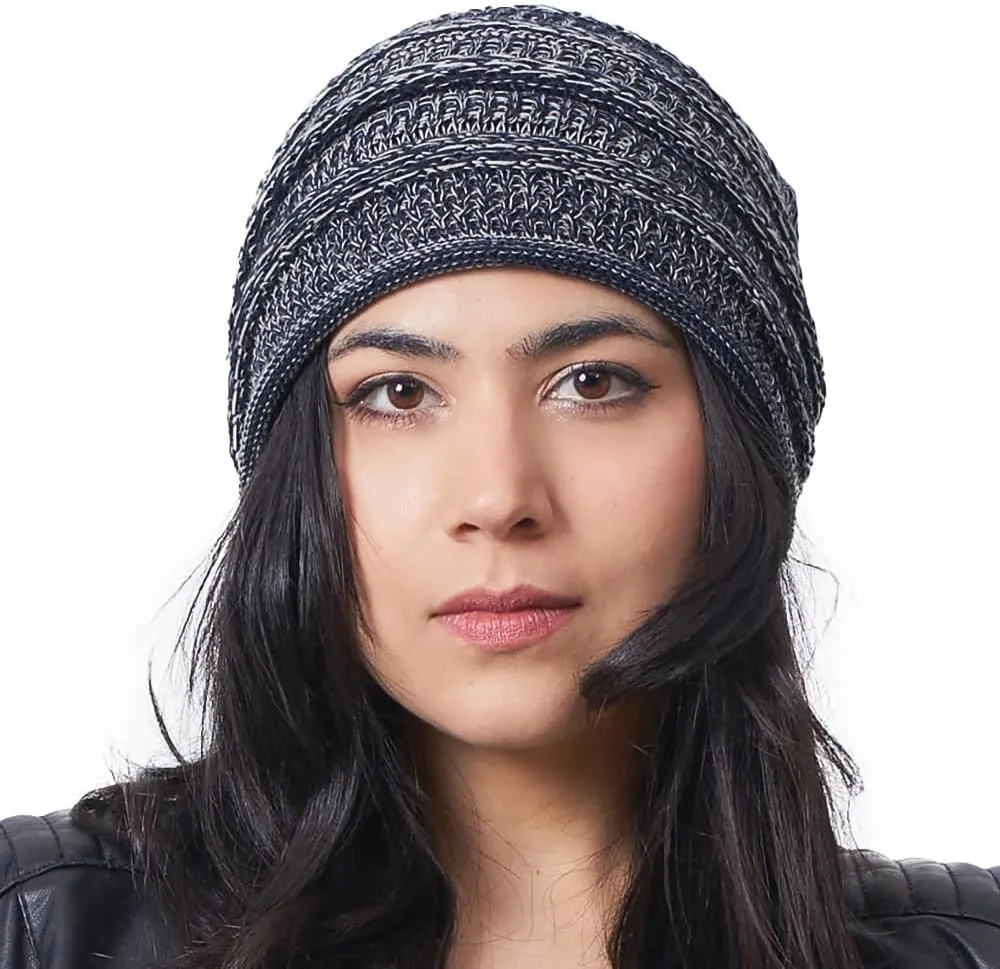 CHARM Extra Slouchy Summer Beanie for Men - Women Baggy Hipster Knit Cotton Slouch Hat