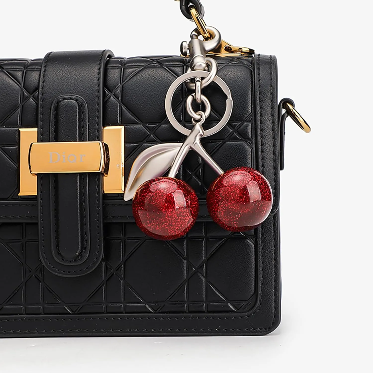 Cherry Bag Charm Key Chain Accessory Purse Charm Gifts for Women