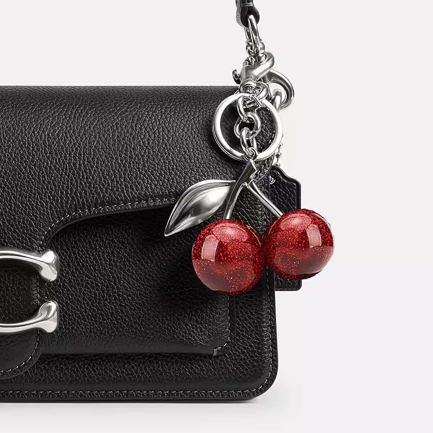 Cherry Bag Charm Key Chain Accessory Purse Charm Gifts for Women