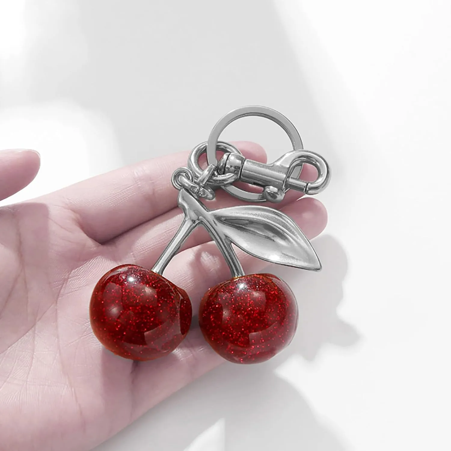 Cherry Bag Charm Key Chain Accessory Purse Charm Gifts for Women