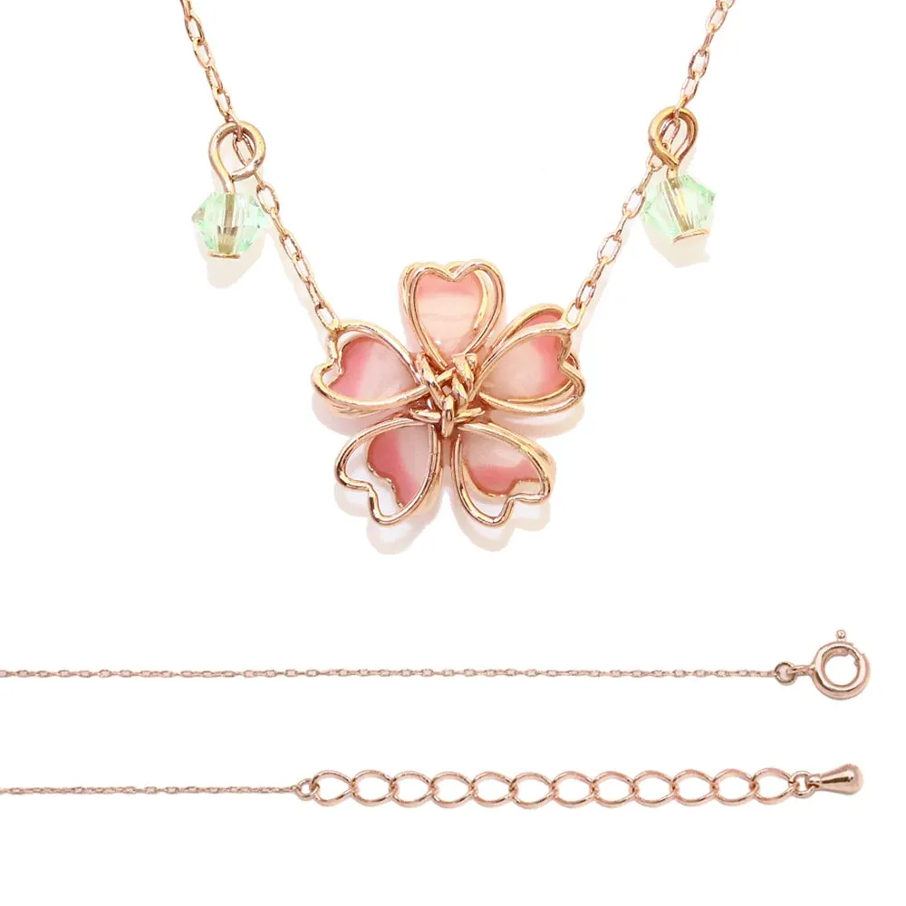 Cherry Blossom Charm Petit Necklace