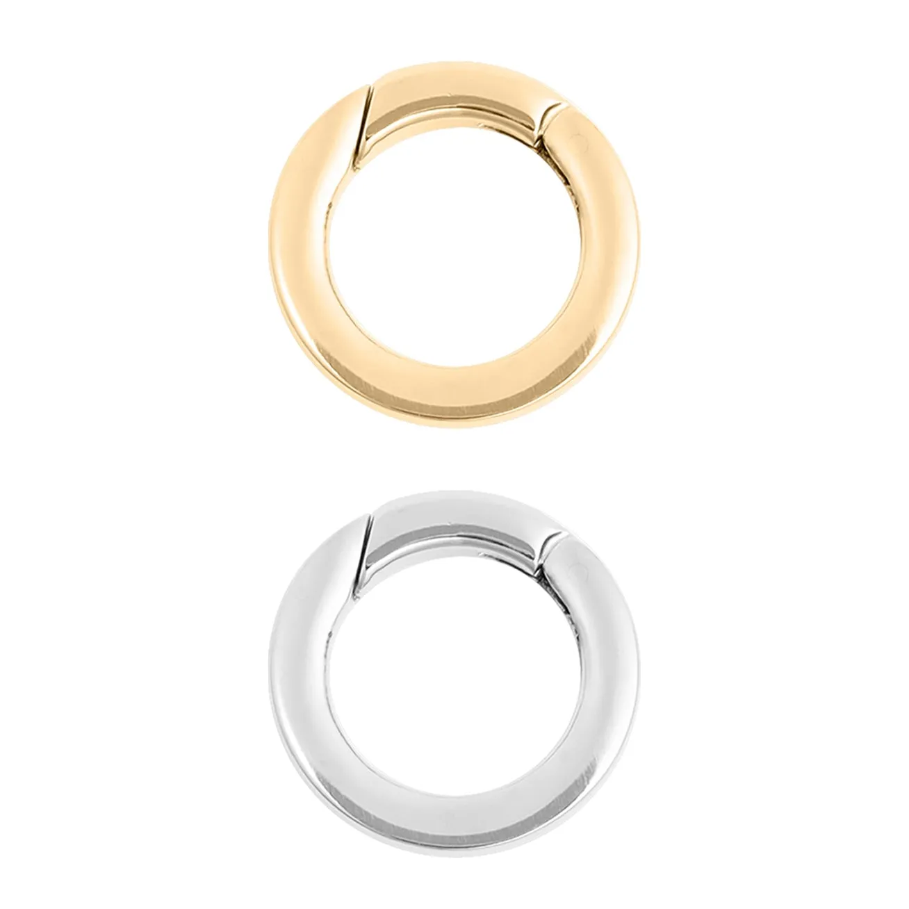 Circle Carabiner Charm Clasp - 18mm