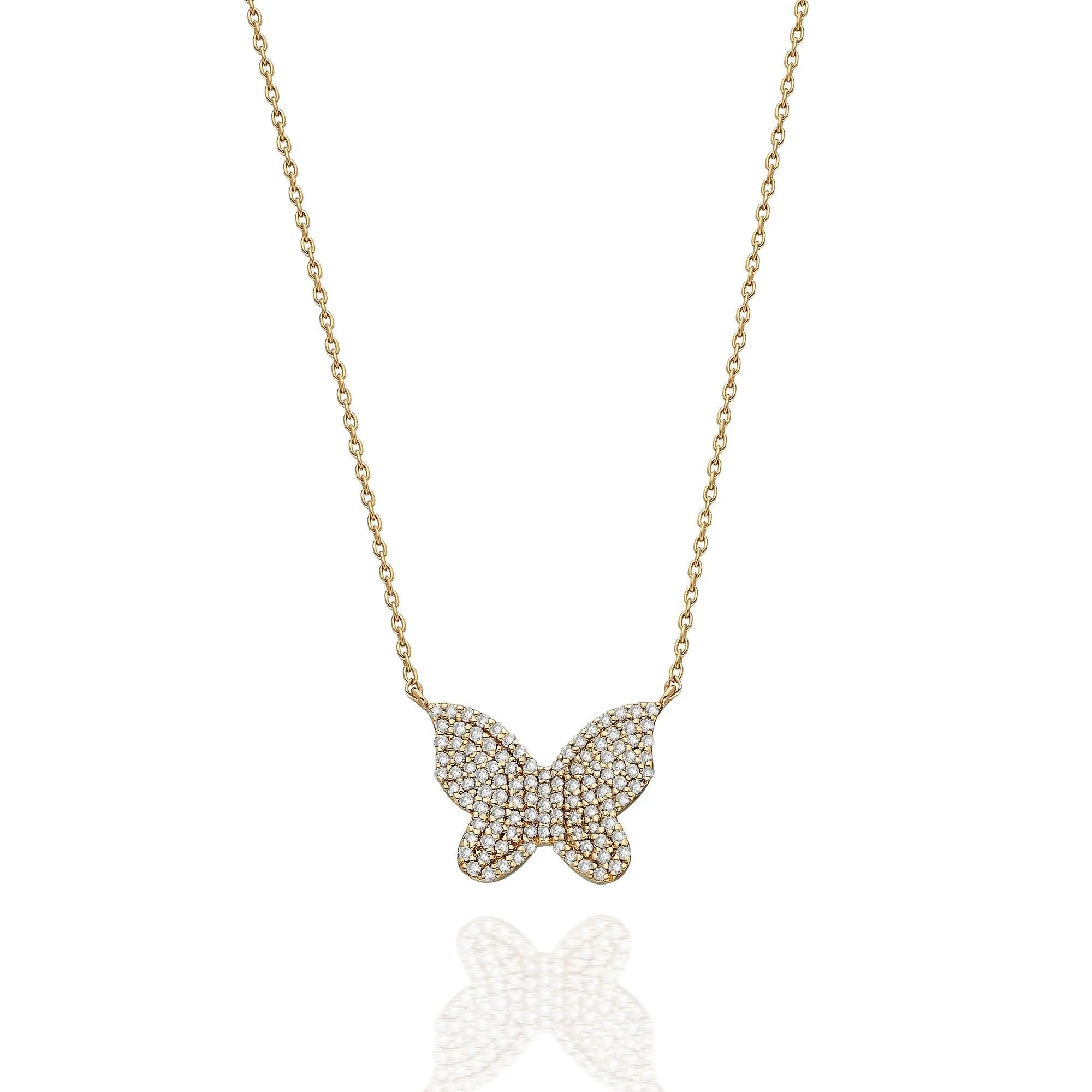 Diamond Butterfly Necklace