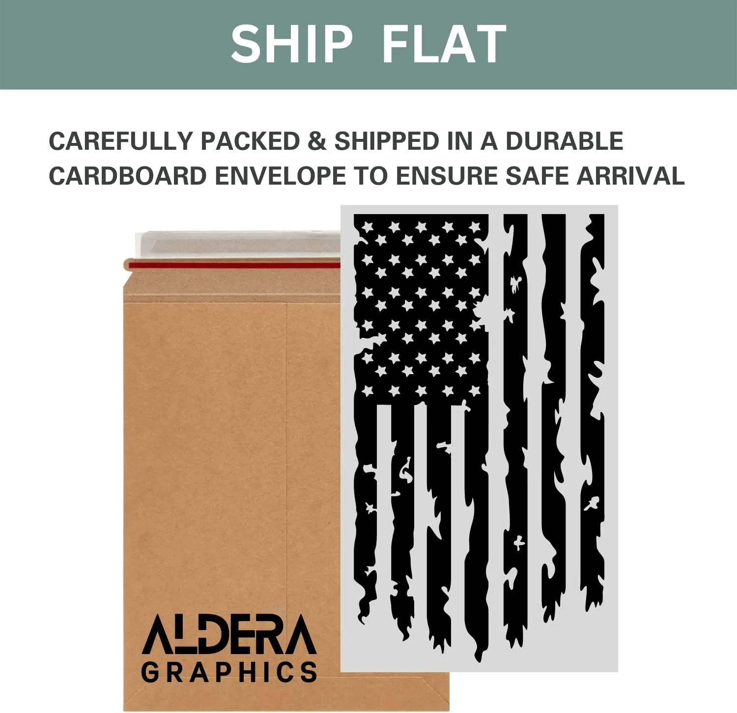 Distressed American USA US Flag Truck Tailgate Vinyl Decal - 2 Pack - Compatible with Most Pickup Trucks EUA Flag - Graphic Car, Tailgate Stickers (10" x 18", Copper Metallic)
