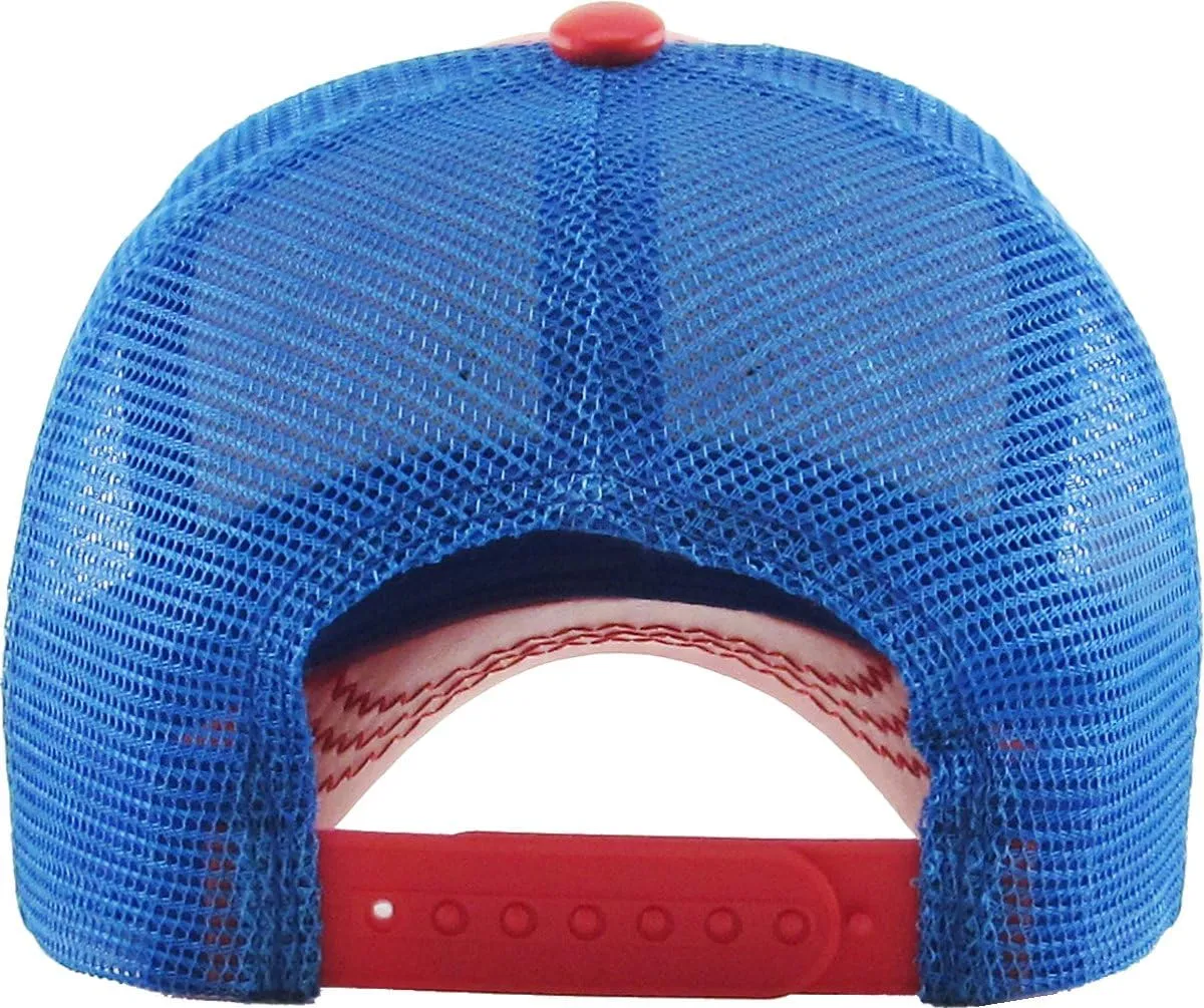 Dominican Republic Gold Badge Wolf Rooster Tuna Trucker Cap Adjustable Snapback Hat
