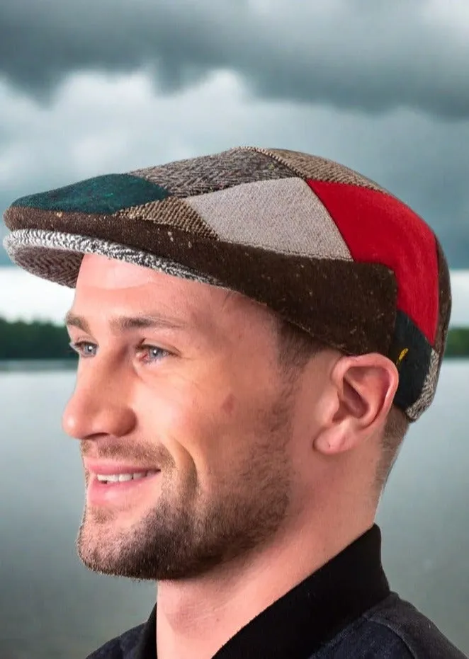 Donegal Tweed Cap | Red Patch