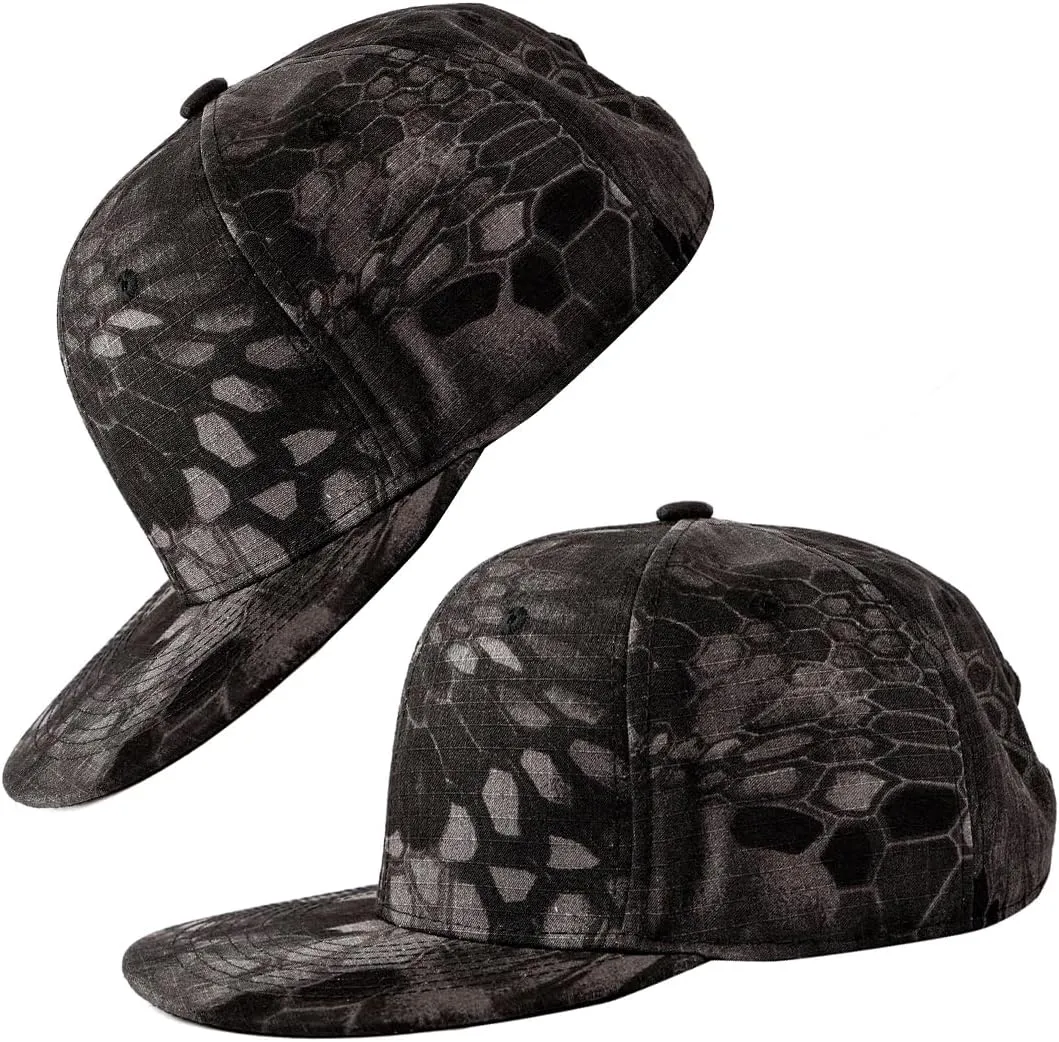Eigso Unisex Metallic Baseball Caps for Men Women Snapback Hip Hop Flat Brim Baseball Hats for Man Woman Adjustable