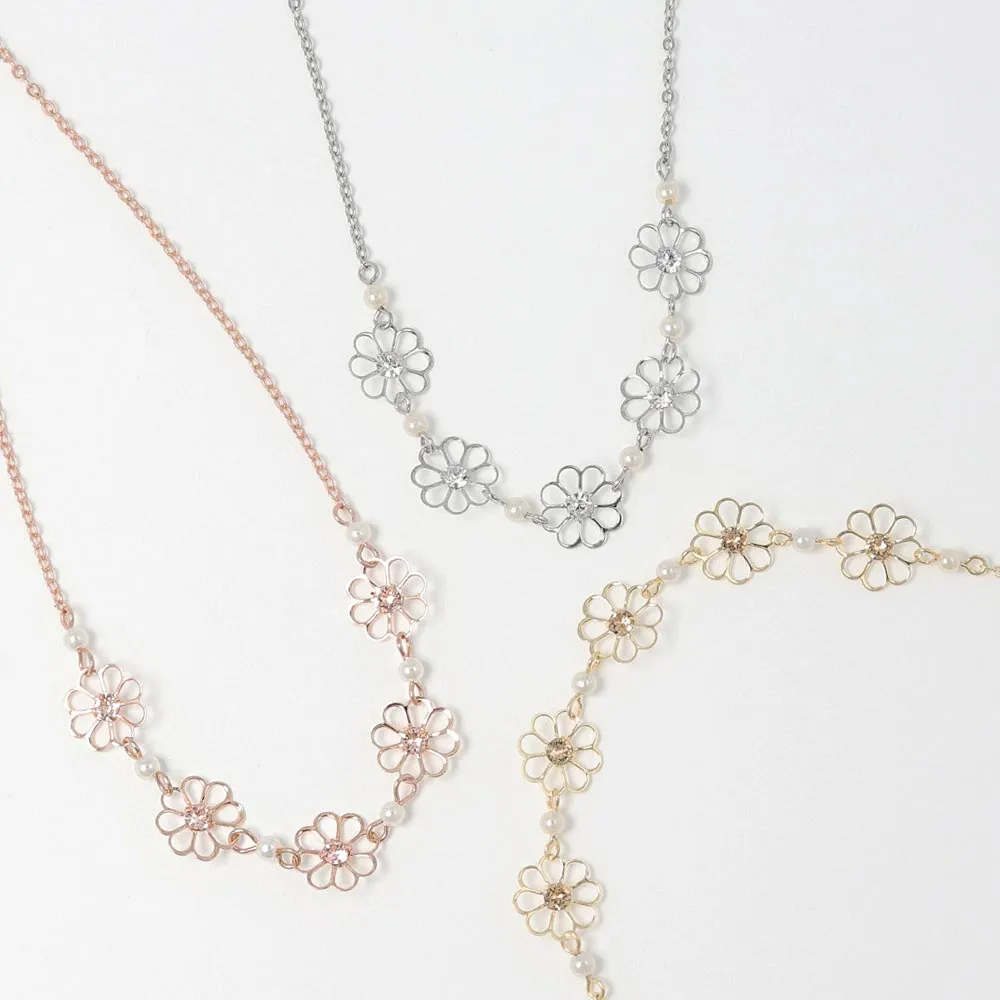Flower Link Necklace