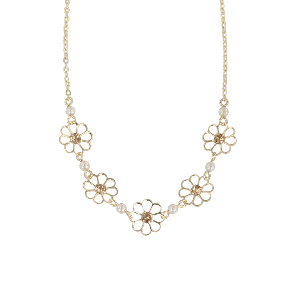 Flower Link Necklace