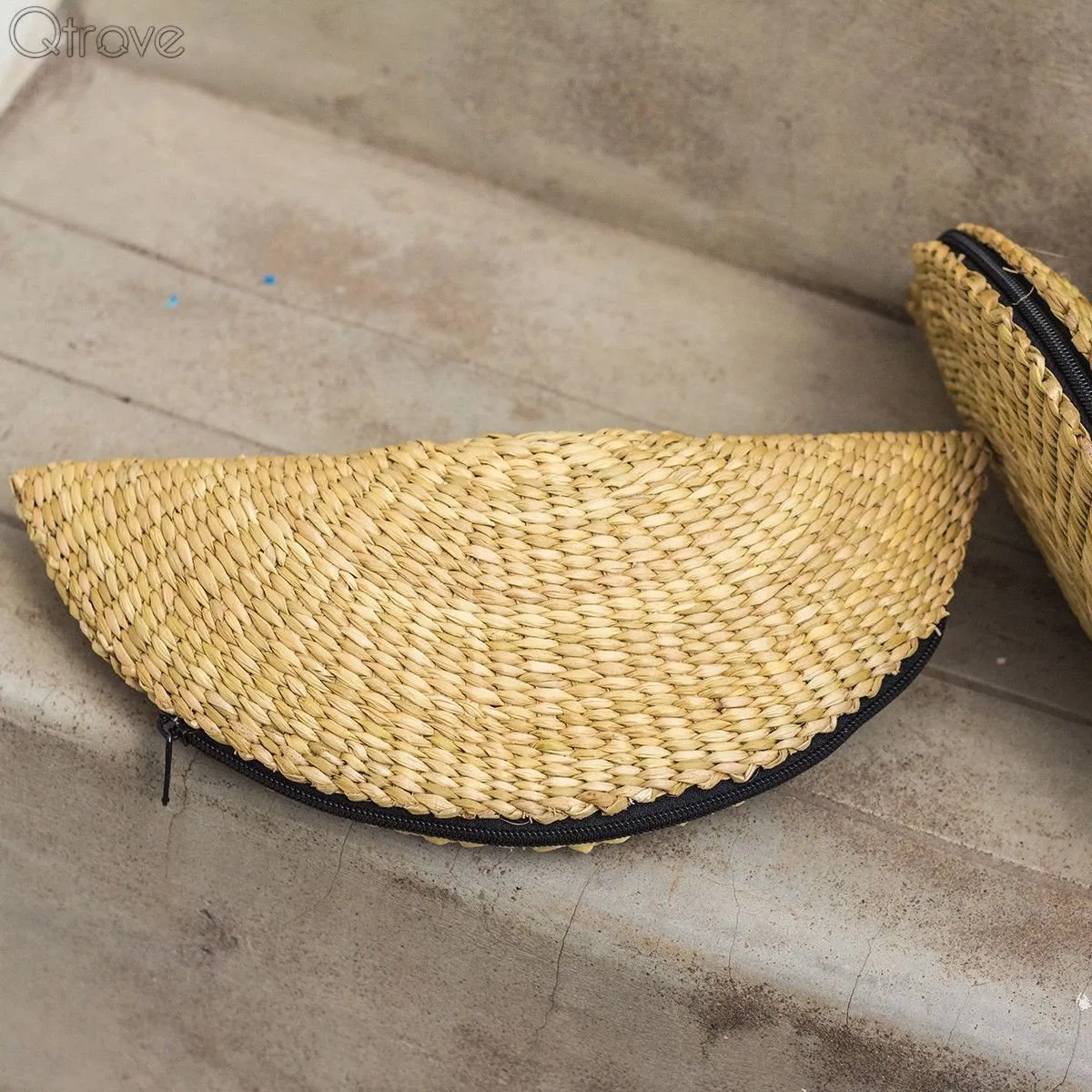 Handcrafted Kauna Reed Hand Clutch