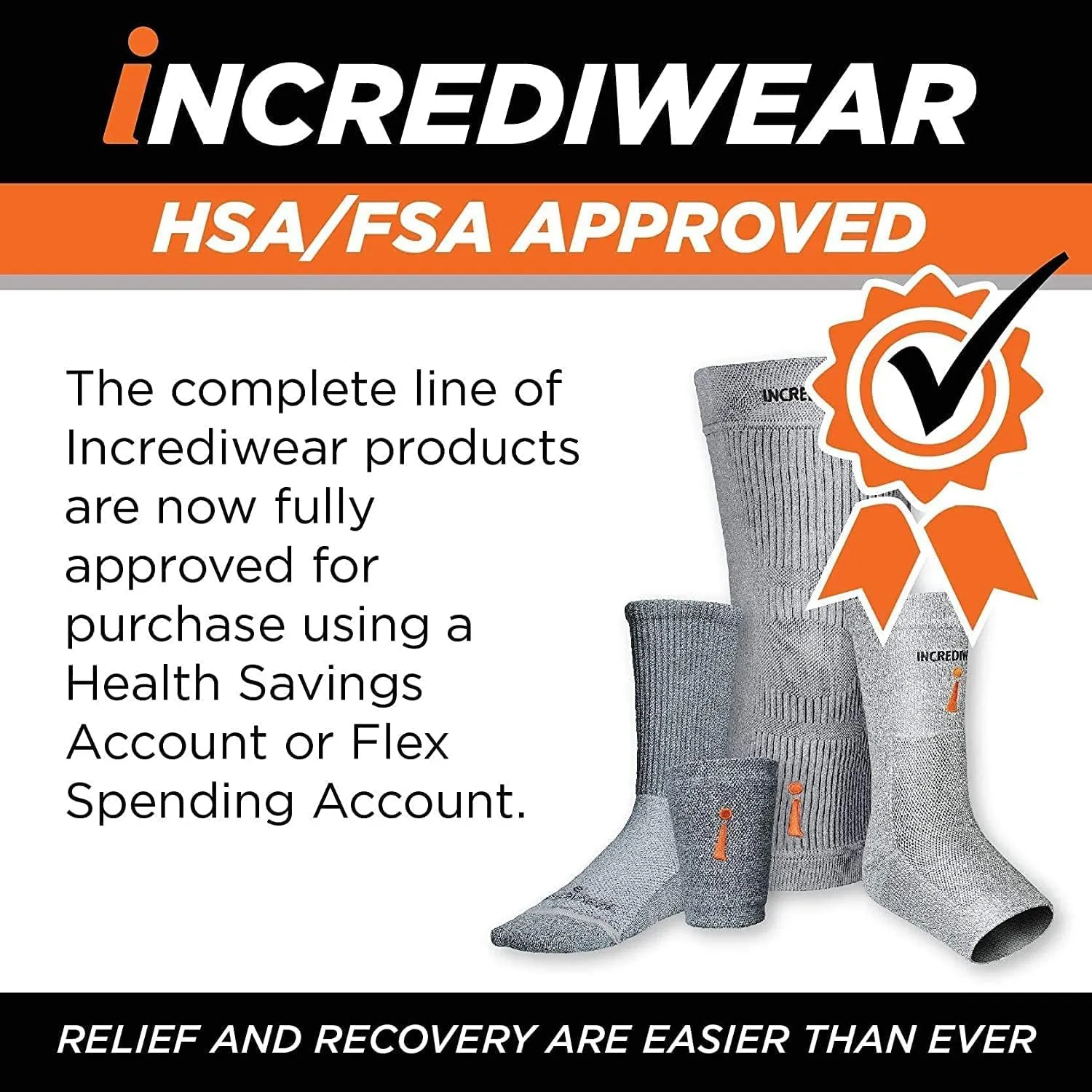 Incrediwear Wrist Sleeve  Wrist Brace for Women and Men, Helps with Inflammation, Swelling & Joint Pain Relief, Wrist Support for Recovering from Injury & Surgery (Black, Large)
