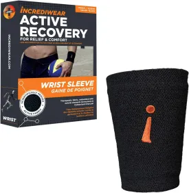 Incrediwear Wrist Sleeve  Wrist Brace for Women and Men, Helps with Inflammation, Swelling & Joint Pain Relief, Wrist Support for Recovering from Injury & Surgery (Black, Large)