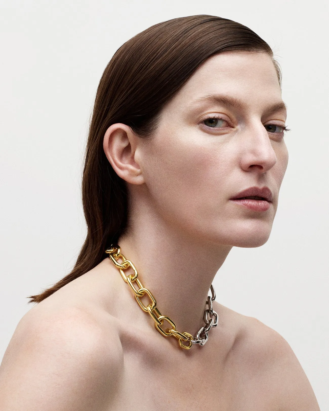Interchangeable Link Necklace in Gold