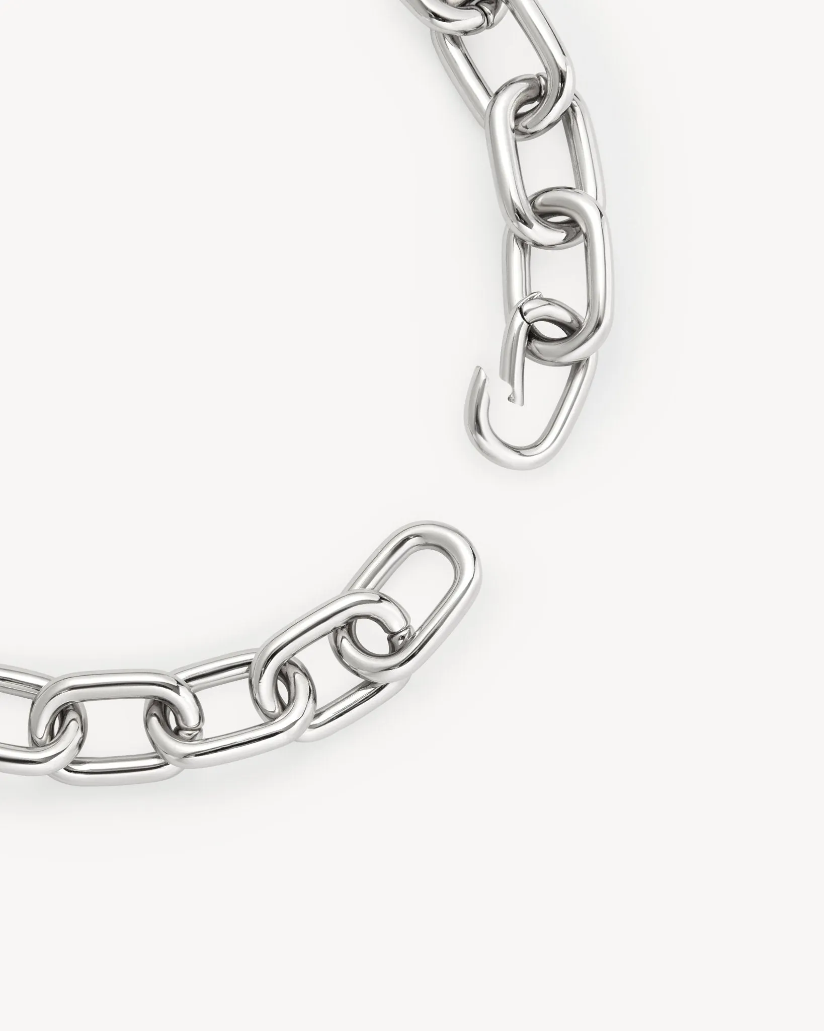 Interchangeable Link Necklace in Silver