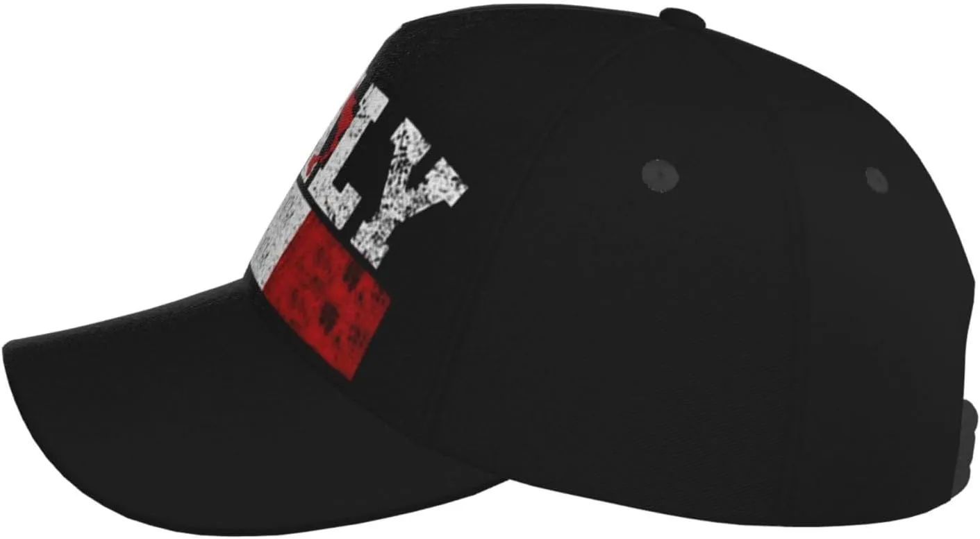 Italy Flag Snapback Cap Italy Baseball Hats Italian Sun Hat Adjustable Flag Cap Italy Hats for Women Men