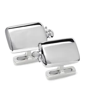 James Purdey Sterling Silver Flask Cufflinks