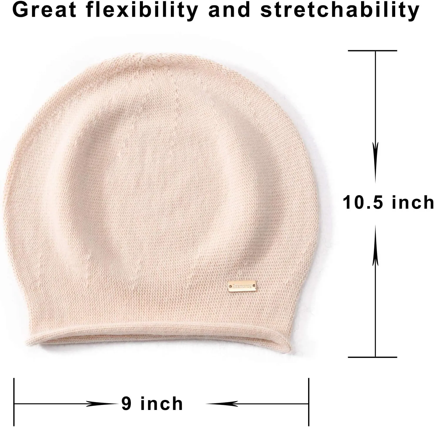 jaxmonoy Slouchy Knit Beanie Hat for Women Winter Soft Warm Ladies Laightweight Slouch Knitted Skull Beanies Cap