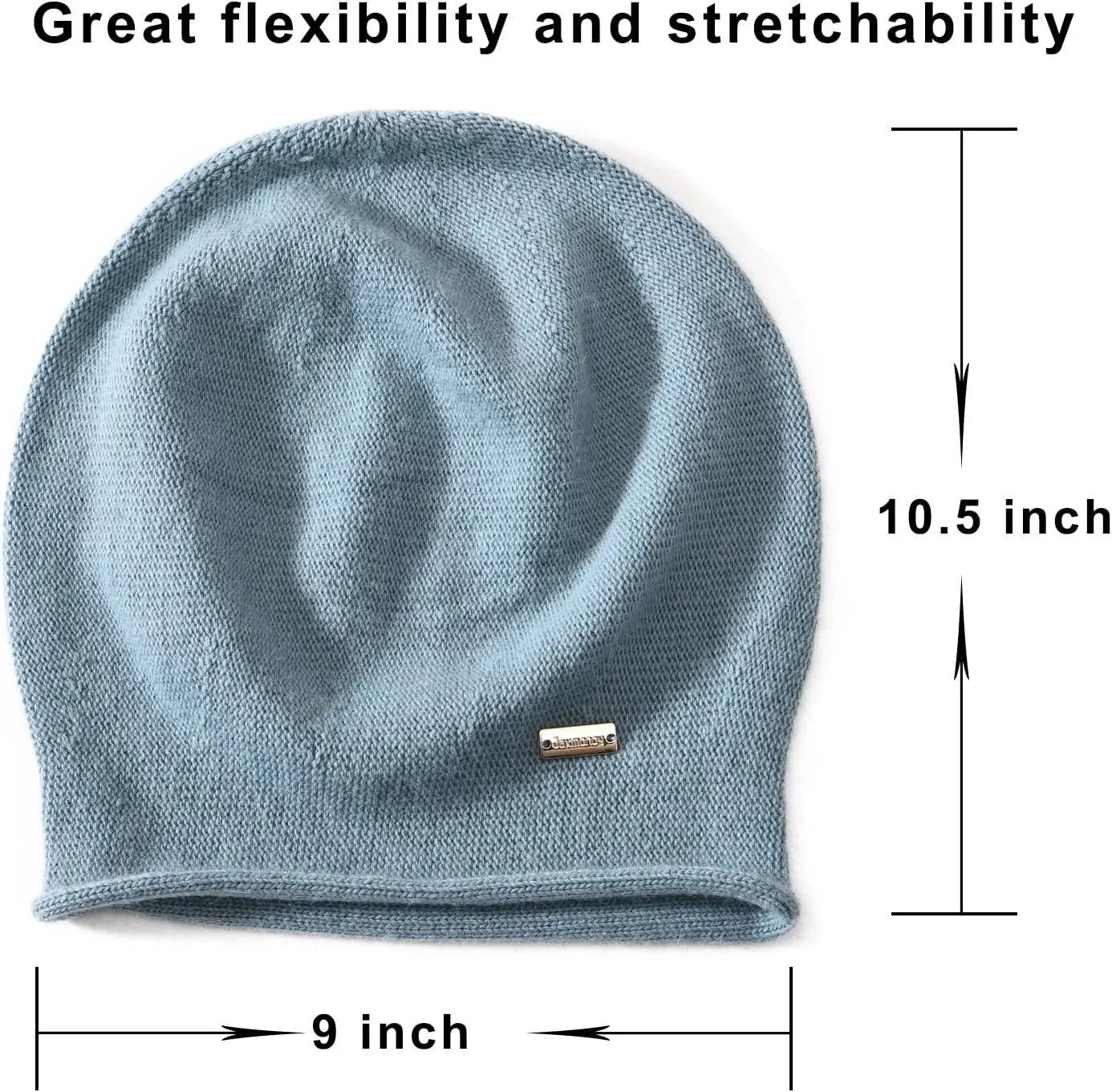 jaxmonoy Slouchy Knit Beanie Hat for Women Winter Soft Warm Ladies Laightweight Slouch Knitted Skull Beanies Cap